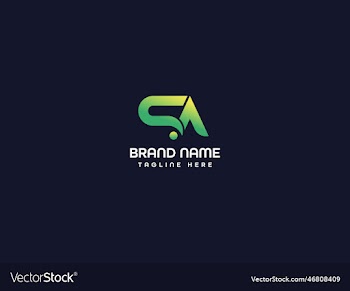 sa modern letter logo