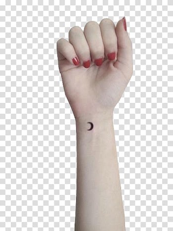SA Y PEOPLE, crescent moon tattoo transparent background PNG clipart