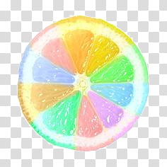 SA Y PEOPLE, multicolored sliced lemon transparent background PNG clipart