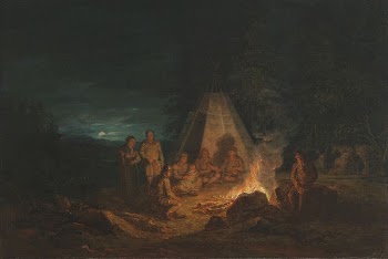 Saami people around a fire, | Free Photo - rawpixel