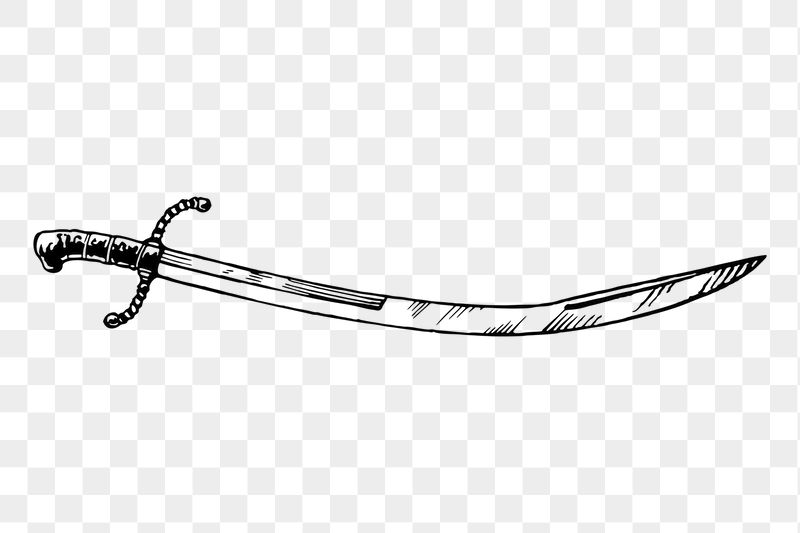 Sabre sword png sticker, vintage | Free PNG - rawpixel