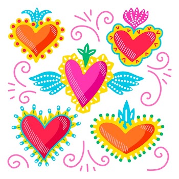 Sacred heart concept Free Vector