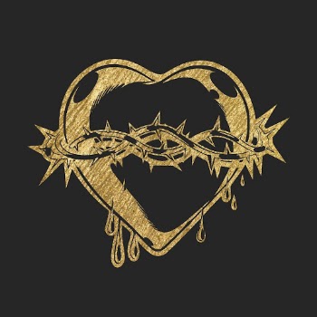 Sacred heart gold sticker, aesthetic | Free Vector Illustration - rawpixel