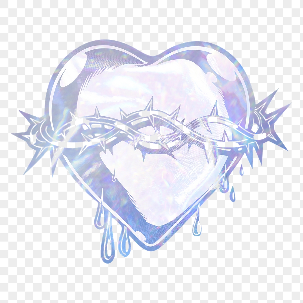 Sacred heart png sticker, aesthetic | Free PNG Illustration - rawpixel