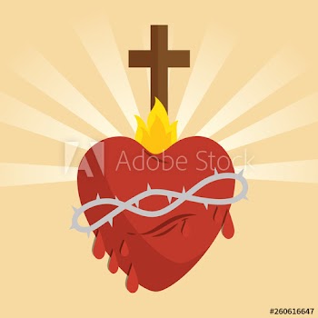 sacred jesus heart icon