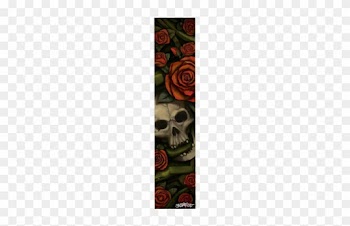 Sacrifice Skull &amp; Roses Scooter Grip Tape - Sacrifice Scooter Grip Tape - Skull And Roses