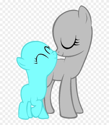 Sad Anime Wolf In The Rain For Kids - Mlp Base Mare And Filly
