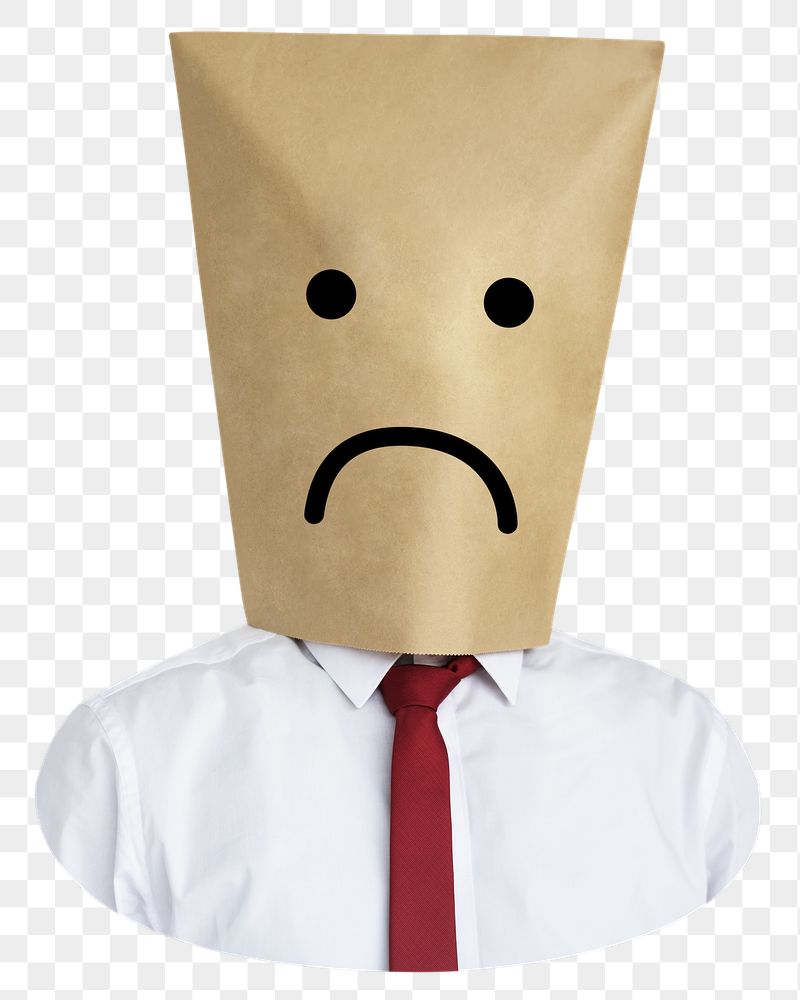 Sad bag  png covering | Free PNG - rawpixel