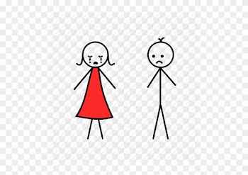 Sad Boy And Girl Cartoon