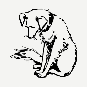 Sad dog clipart illustration psd. | Free PSD - rawpixel