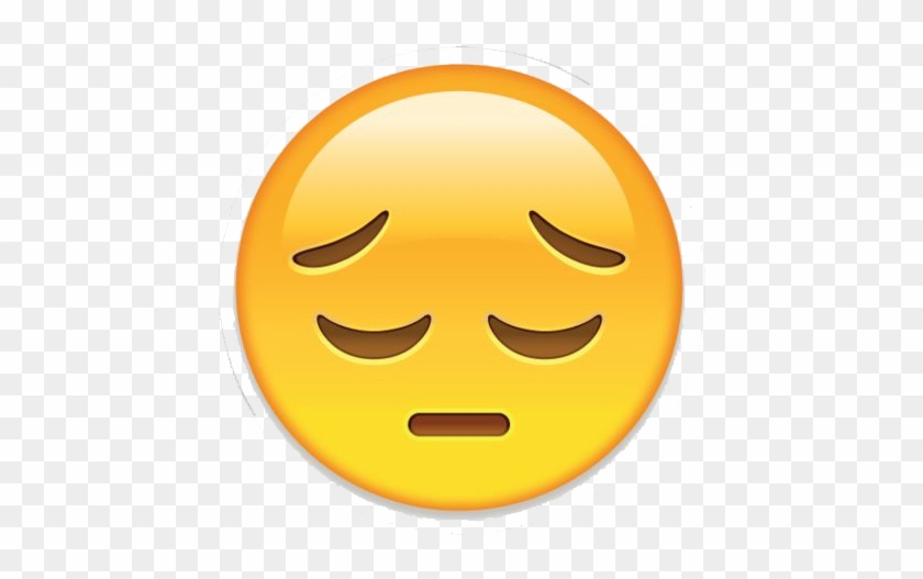 Sad Emoji Png Transparent Image - Pensive Emoji