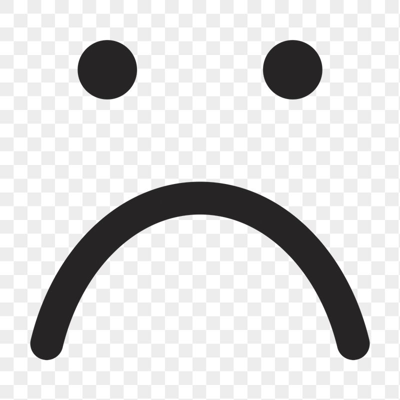 Sad face png emoticon sticker, | Free PNG - rawpixel