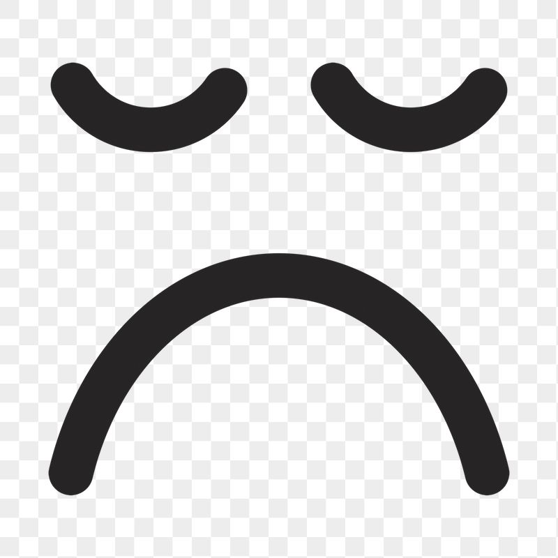 Sad face png emoticon sticker, | Free PNG - rawpixel