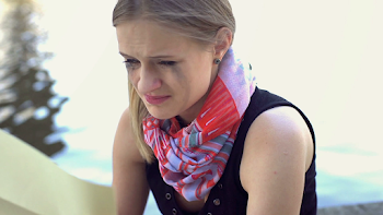 Sad girl crying while reading love letter by the river Stock Video ...