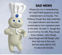 SAD NEWS Please Join Me in Remembering YET ANOTHER Great Icon of ...