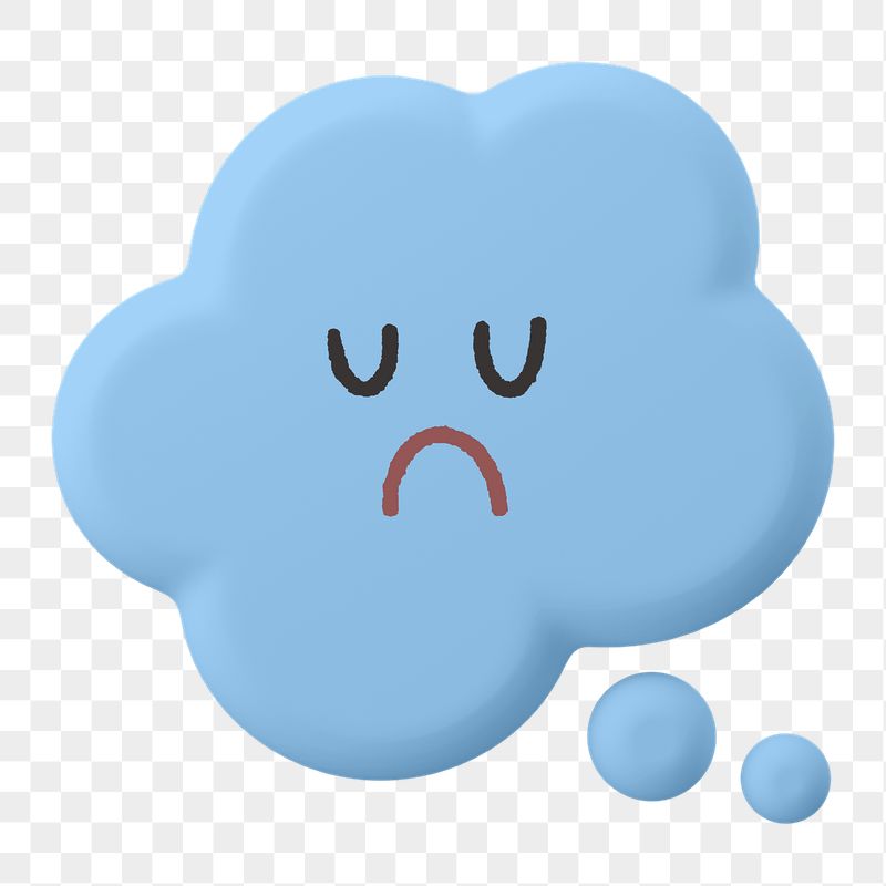 Sad png speech bubble sticker, | Free PNG - rawpixel