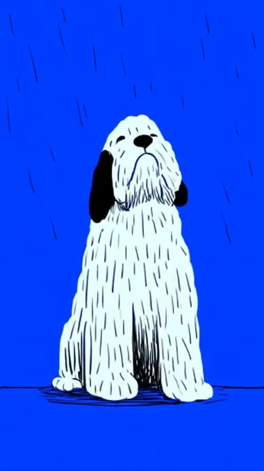 Sad Puppy Illustration Sad Puppy Illustration