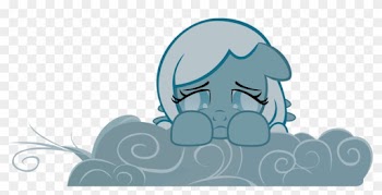 Sad Snowdrop On Cloud By Lunabubble-ede96 - Mlp Snowdrop Sad