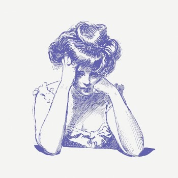 Sad woman drawing,  vintage | Free PSD - rawpixel