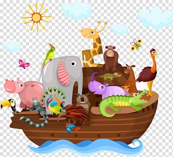 Safari animal on boat illustration, An animal on a cartoon transparent background PNG clipart