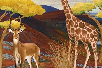Safari animals background, drawing design | Free Photo Illustration - rawpixel