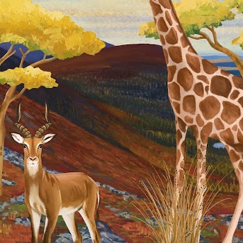 Safari animals background, drawing design | Free Photo Illustration - rawpixel
