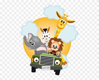 Safari Sticker Party - Safari Animals Clipart Png