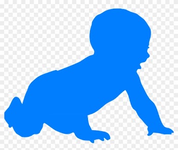 Safe For You're Baby - Baby Silhouette Clip Art