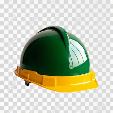 Safety First: A Construction Helmet on Display