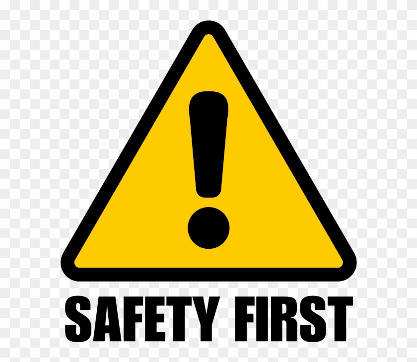 Safety First Icon - Warning Sign Transparent Background