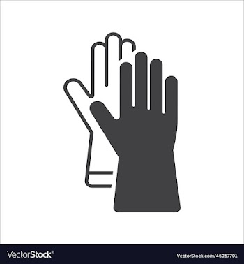 safety glove icon symbol