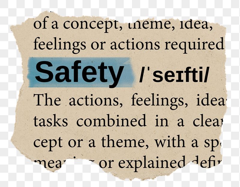Safety png word sticker, torn | Free PNG - rawpixel