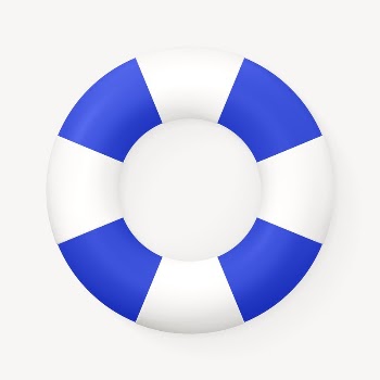 Safety ring collage element, 3D | Free PSD - rawpixel