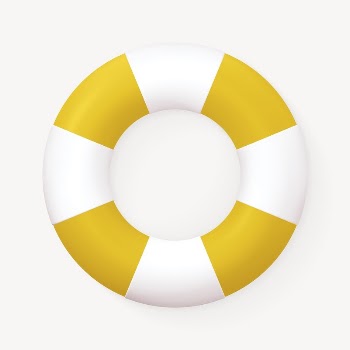 Safety ring collage element, 3D | Free PSD - rawpixel