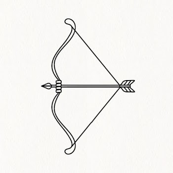 Sagittarius zodiac sign, line art | Free Vector - rawpixel