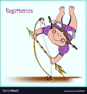 Sagittarius zodiac sign vector image
