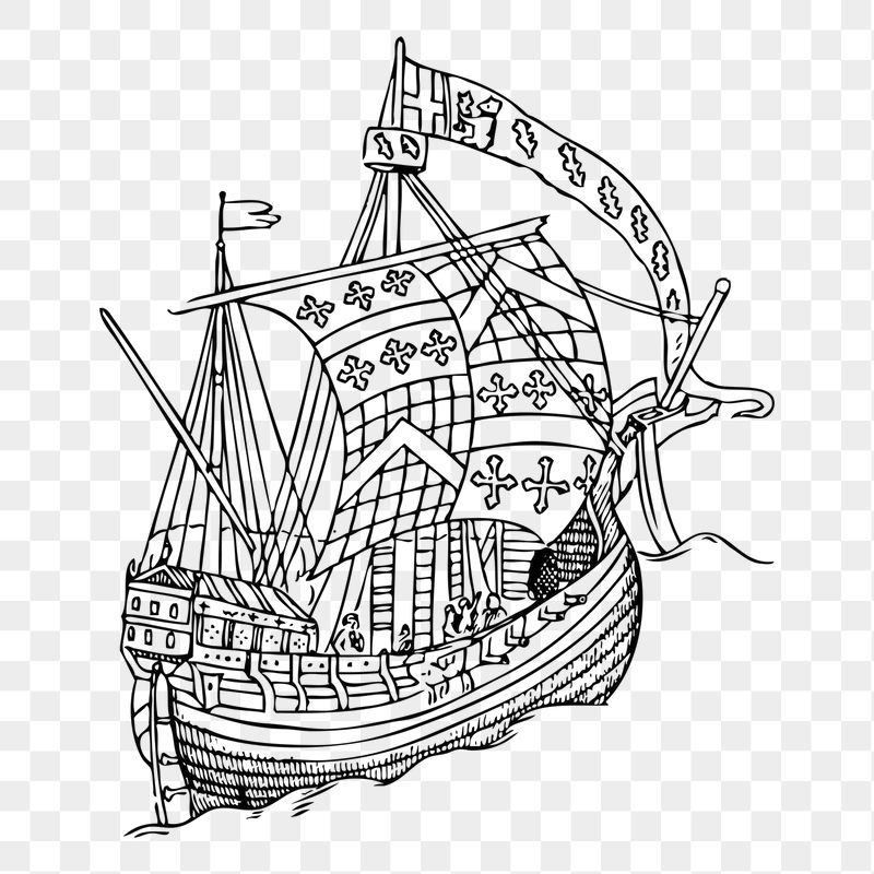 Sail ship png sticker illustration, | Free PNG - rawpixel