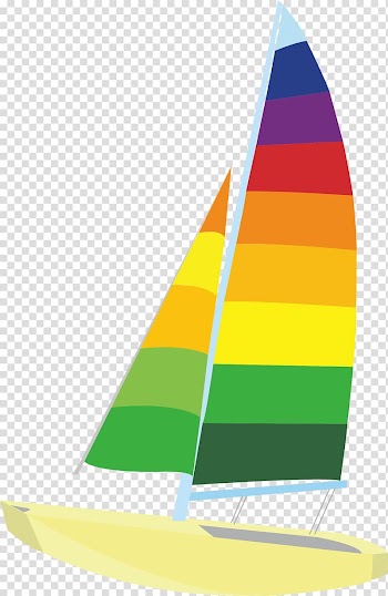 Sail Watercraft, Color sailing transparent background PNG clipart