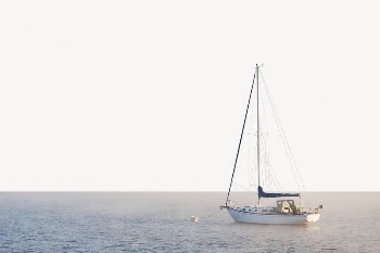 Sailboat border collage element, off white | Free PSD - rawpixel