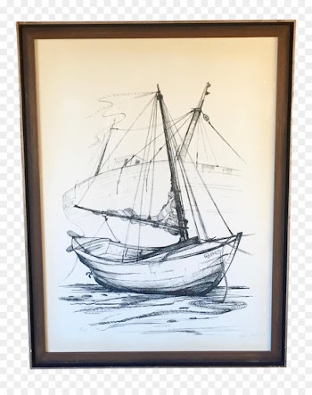 Sailboat Brigantine Drawing Painting - sail 