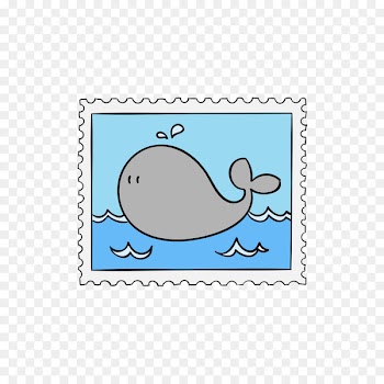 Sailboat Clip art - Gray whale stamps 