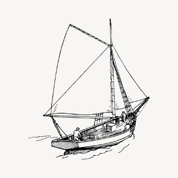 Sailboat clipart, vintage vehicle illustration | Free Vector - rawpixel