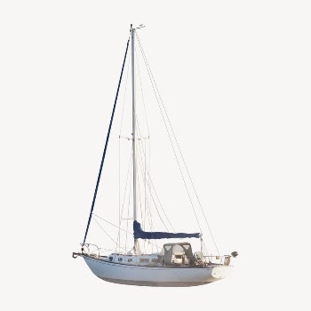 Sailboat collage element, vehicle psd | Free PSD - rawpixel
