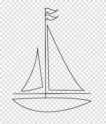 Sailboat Drawing Line art , sailboat transparent background PNG clipart