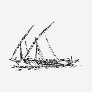 Sailboat drawing, vintage illustration psd. | Free PSD - rawpixel
