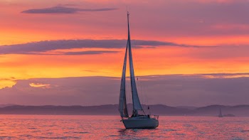 Sailboat during Golden Hour