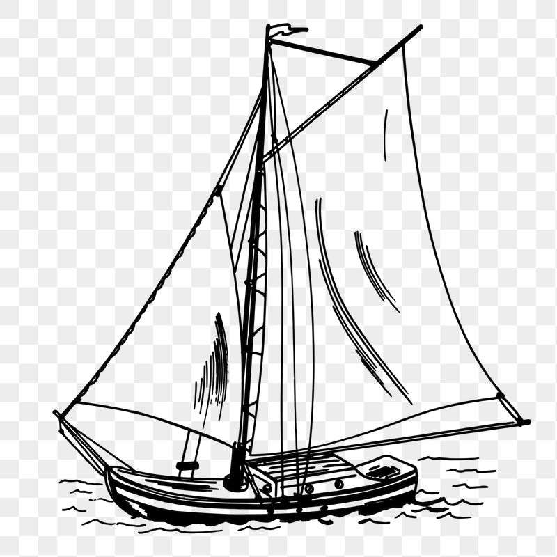 Sailboat png sticker, vintage transportation | Free PNG - rawpixel