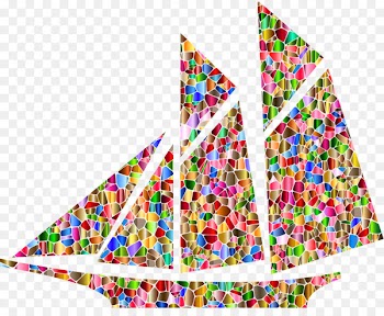Sailboat Ship - Colorful decoration ship 