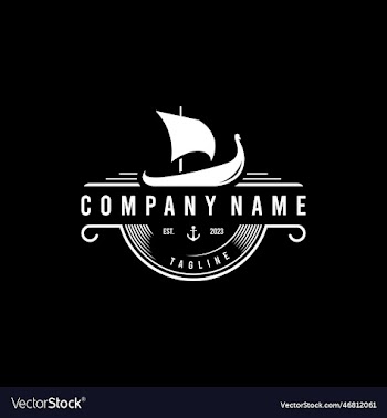 sailing boat or sailing yacht logo icon design