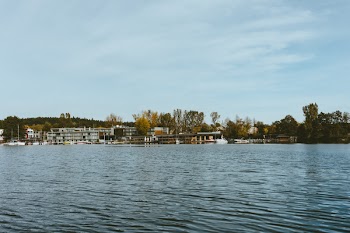 Sailing center by the lake